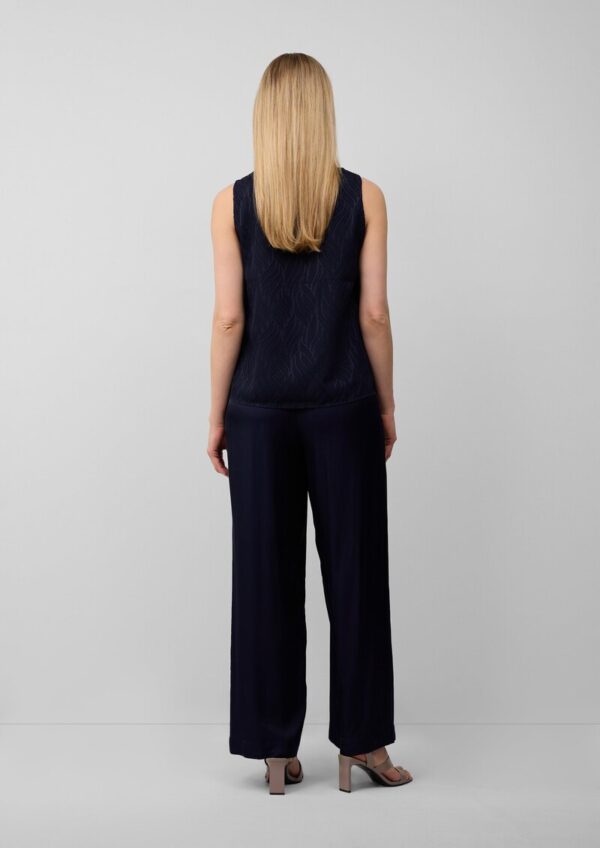 Wide-Leg-Hose aus Satin mit Elastikbund