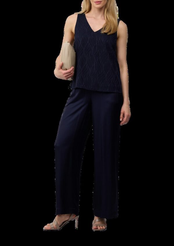 Wide-Leg-Hose aus Satin mit Elastikbund