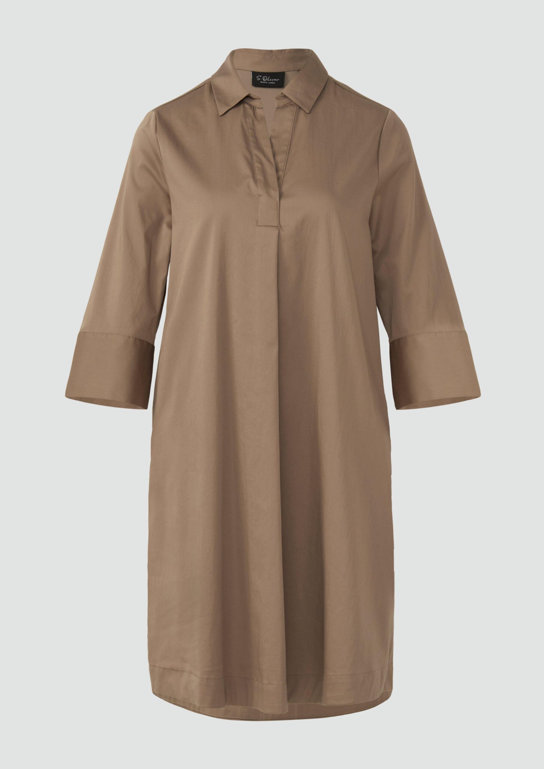 Ausgestelltes Tunikakleid mit 3/4-Ärmeln