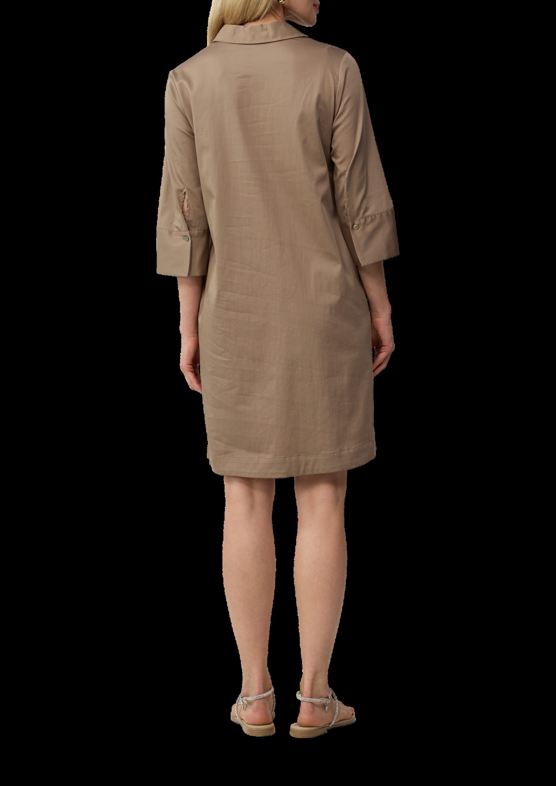 Ausgestelltes Tunikakleid mit 3/4-Ärmeln