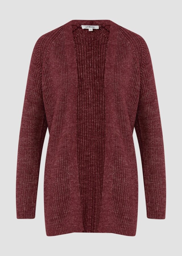 Strukturierter Cardigan im Relaxed Fit