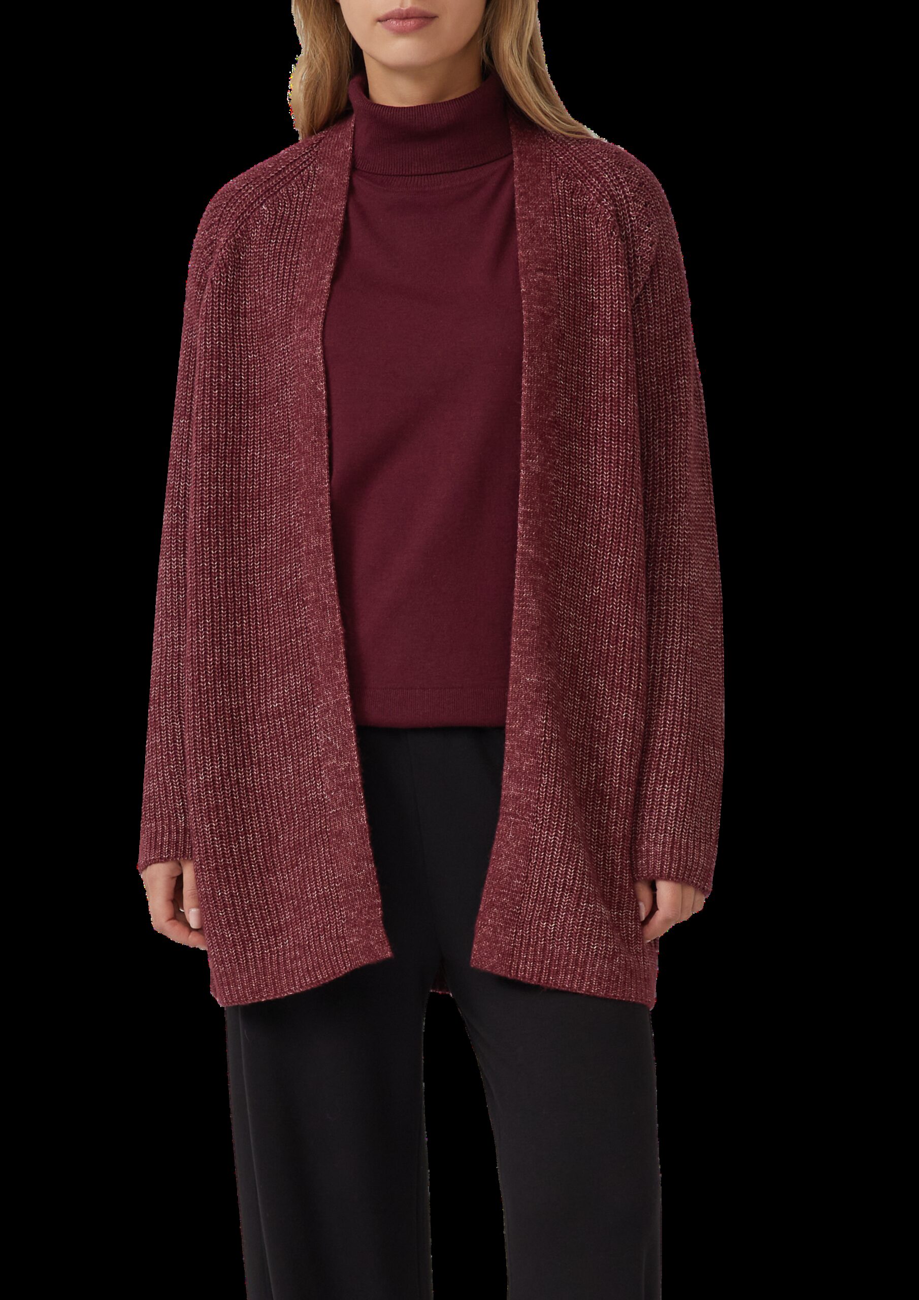 Strukturierter Cardigan im Relaxed Fit