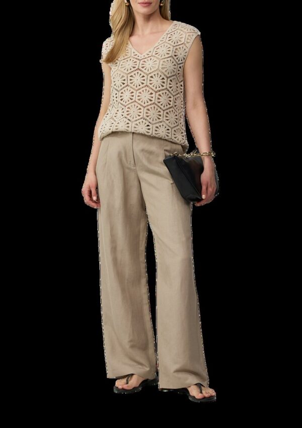 Semitransparentes Tanktop aus Häkelspitze