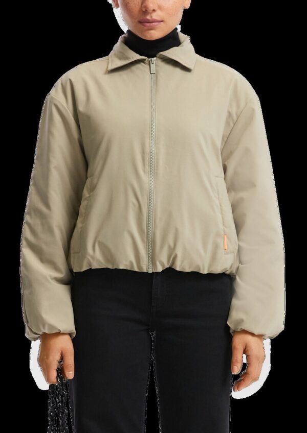 Leicht wattierter Blouson mit überschnittener Schulter