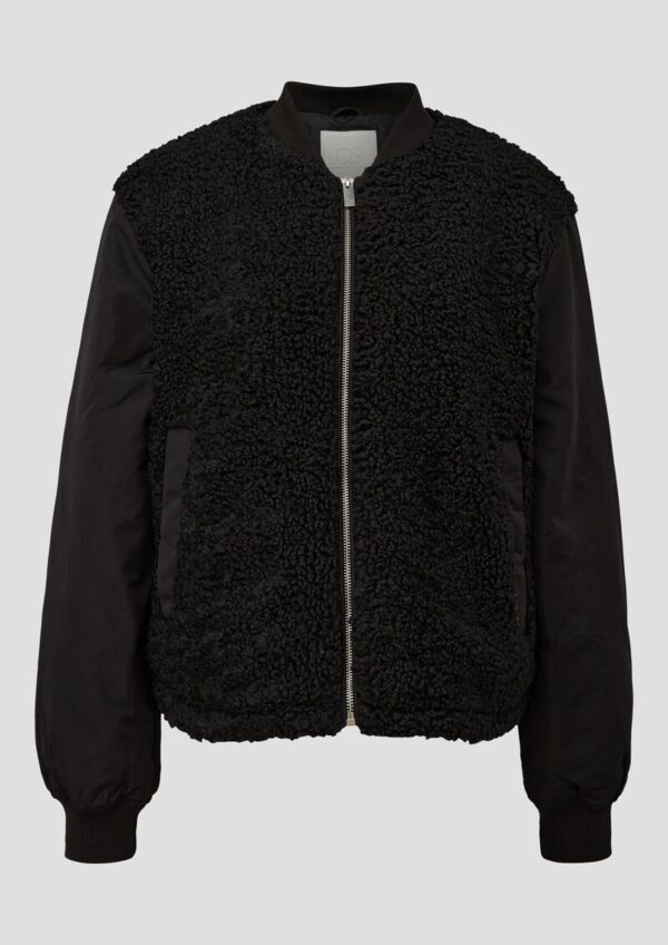 Leicht wattierter Blouson im Fabricmix