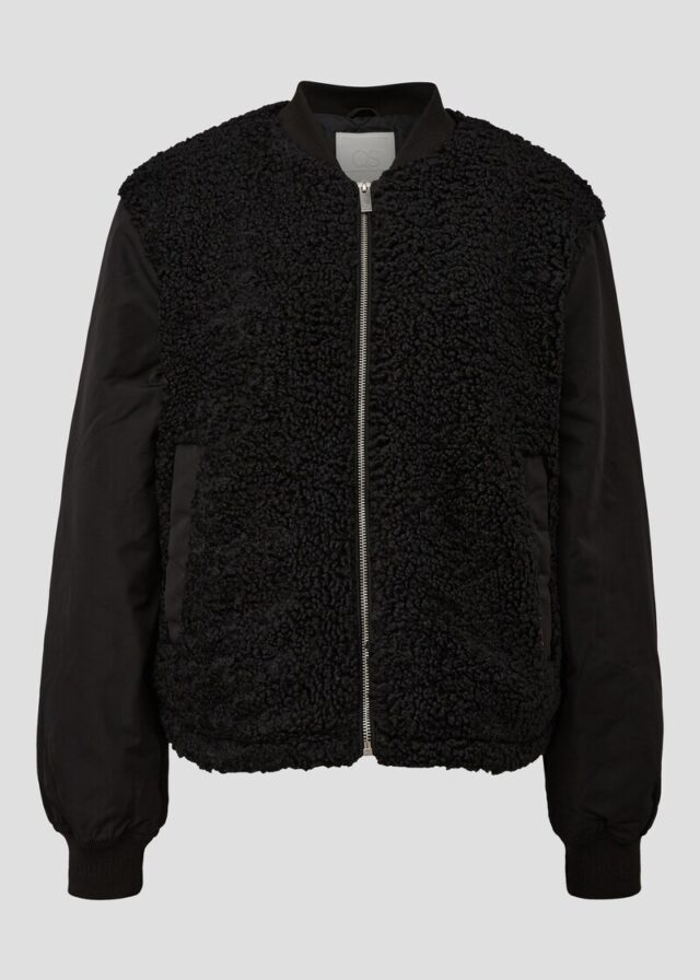 Leicht wattierter Blouson im Fabricmix