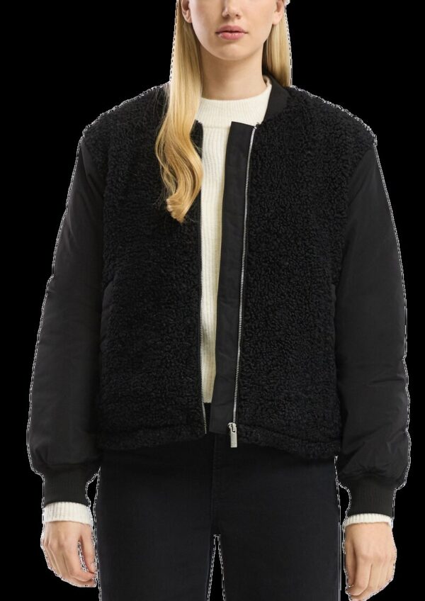 Leicht wattierter Blouson im Fabricmix