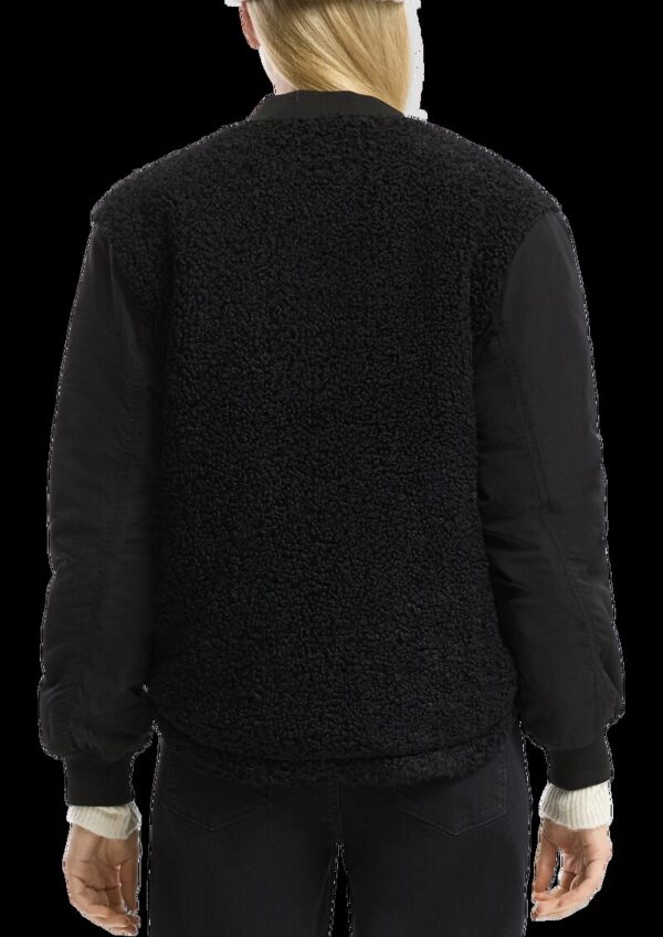 Leicht wattierter Blouson im Fabricmix