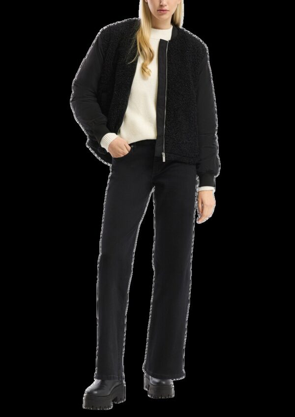 Leicht wattierter Blouson im Fabricmix