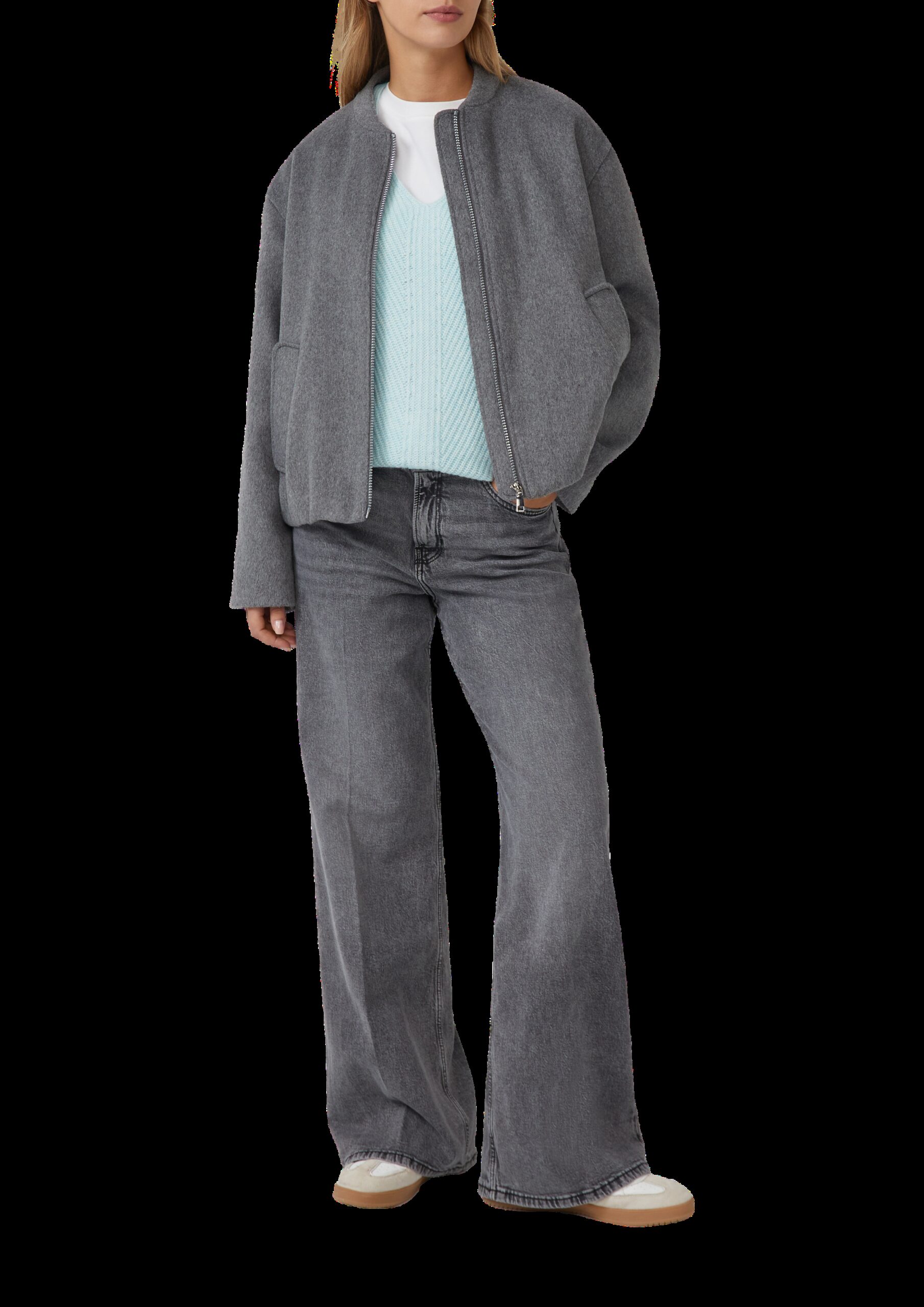 Weicher Strickpullover im Relaxed Fit mit V-Ausschnitt