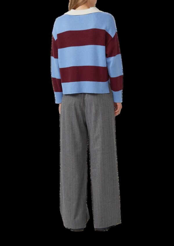 Strickpullover aus Viskosemix mit Kragen