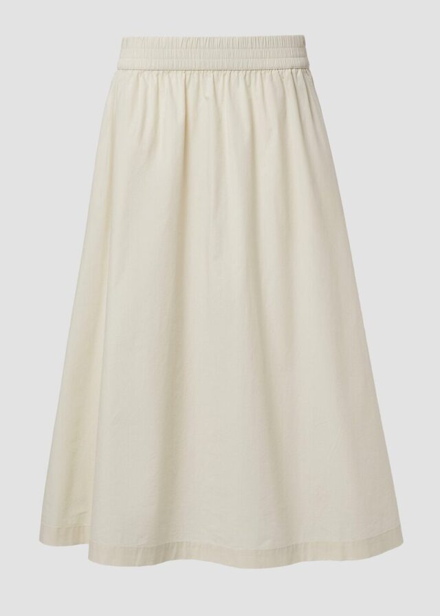 Ausgestellter Rock aus Popeline im Relaxed Fit