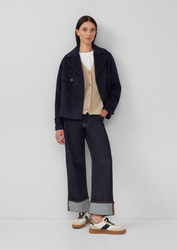 Strickweste im Slim Fit mit Knopfleiste