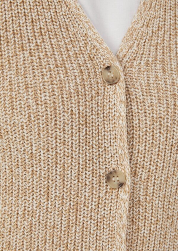 Strickweste im Slim Fit mit Knopfleiste