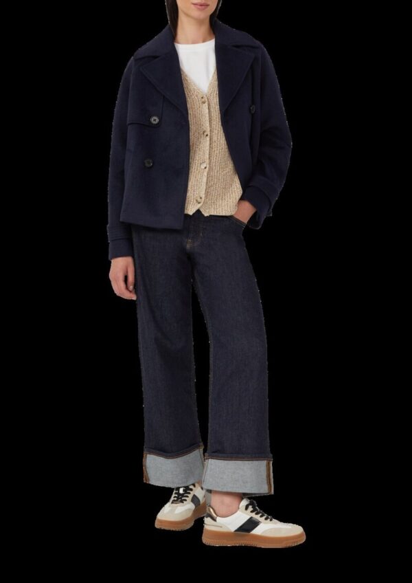 Strickweste im Slim Fit mit Knopfleiste