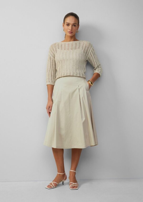 Poplin-Rock im Relaxed Fit mit Elastikbund