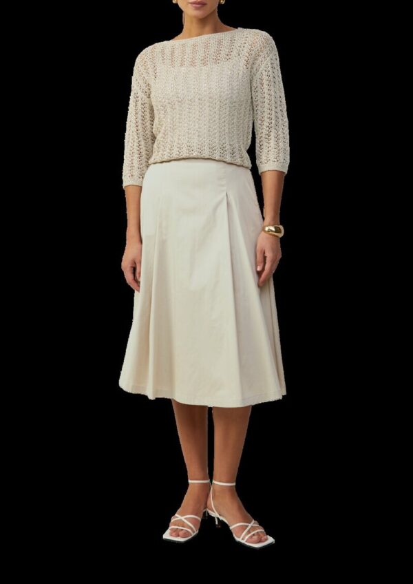 Poplin-Rock im Relaxed Fit mit Elastikbund