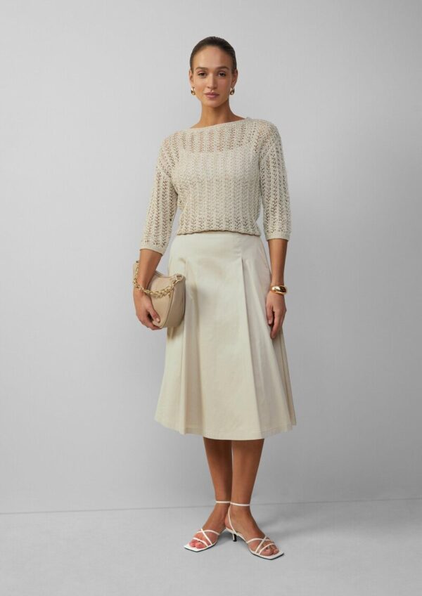 Poplin-Rock im Relaxed Fit mit Elastikbund