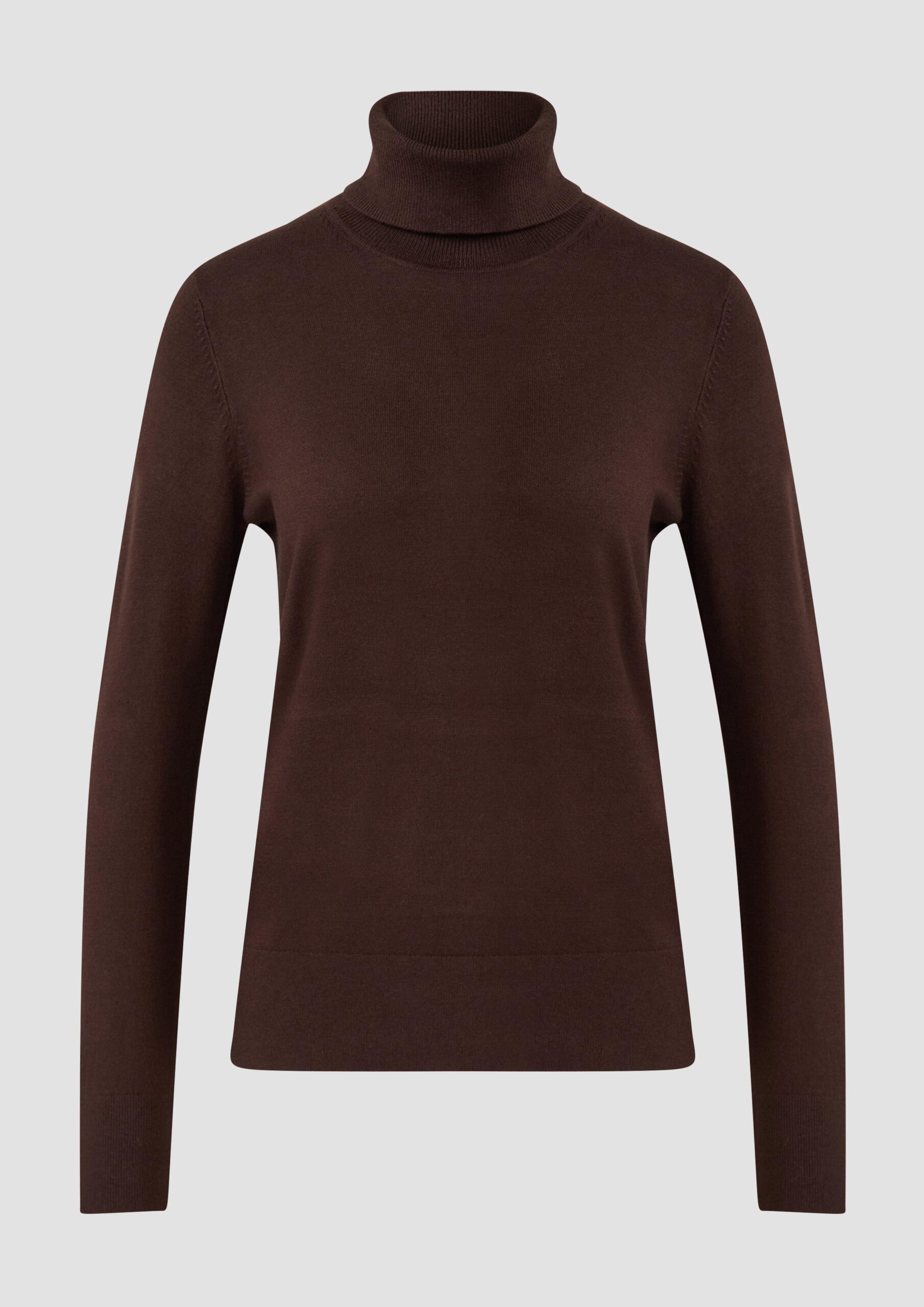 Rollkragenpullover aus Viskosemix