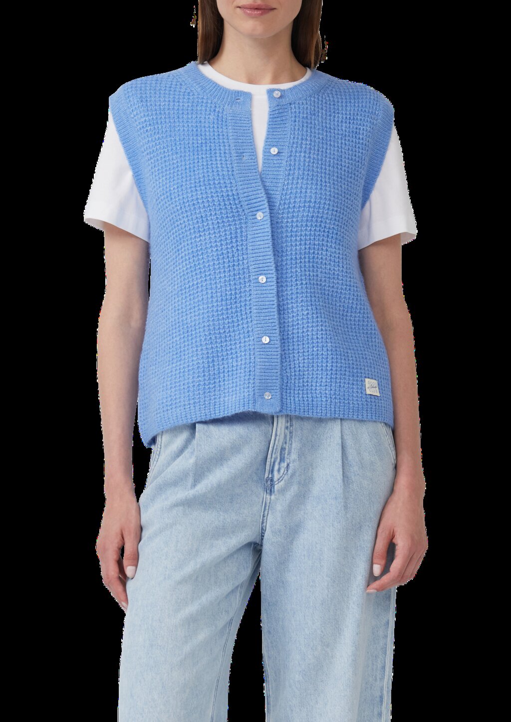 Strickweste aus Alpakamix