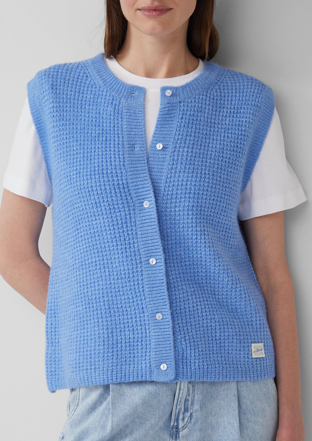 Strickweste aus Alpakamix