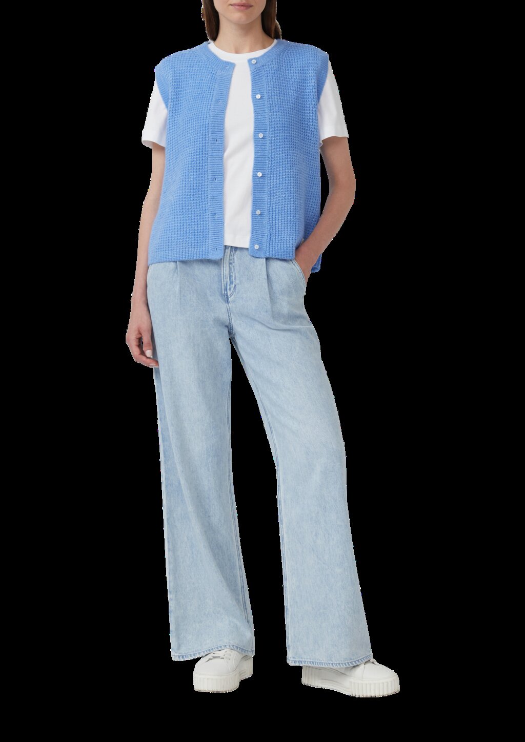 Strickweste aus Alpakamix