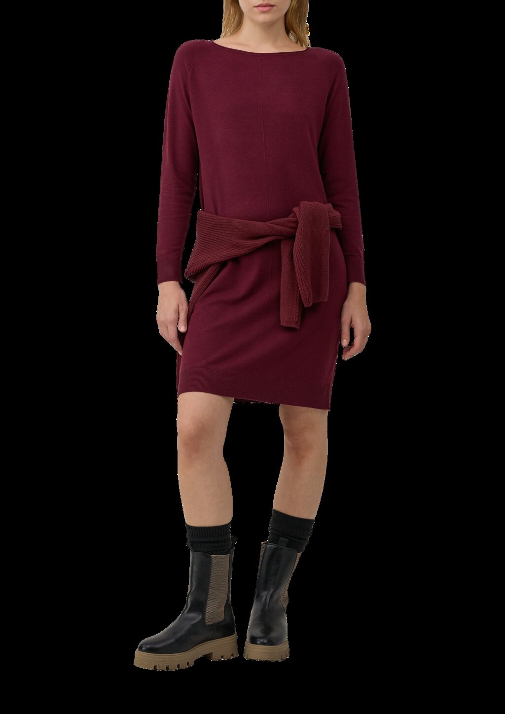 Weiches Feinstrickkleid aus Viskosemix