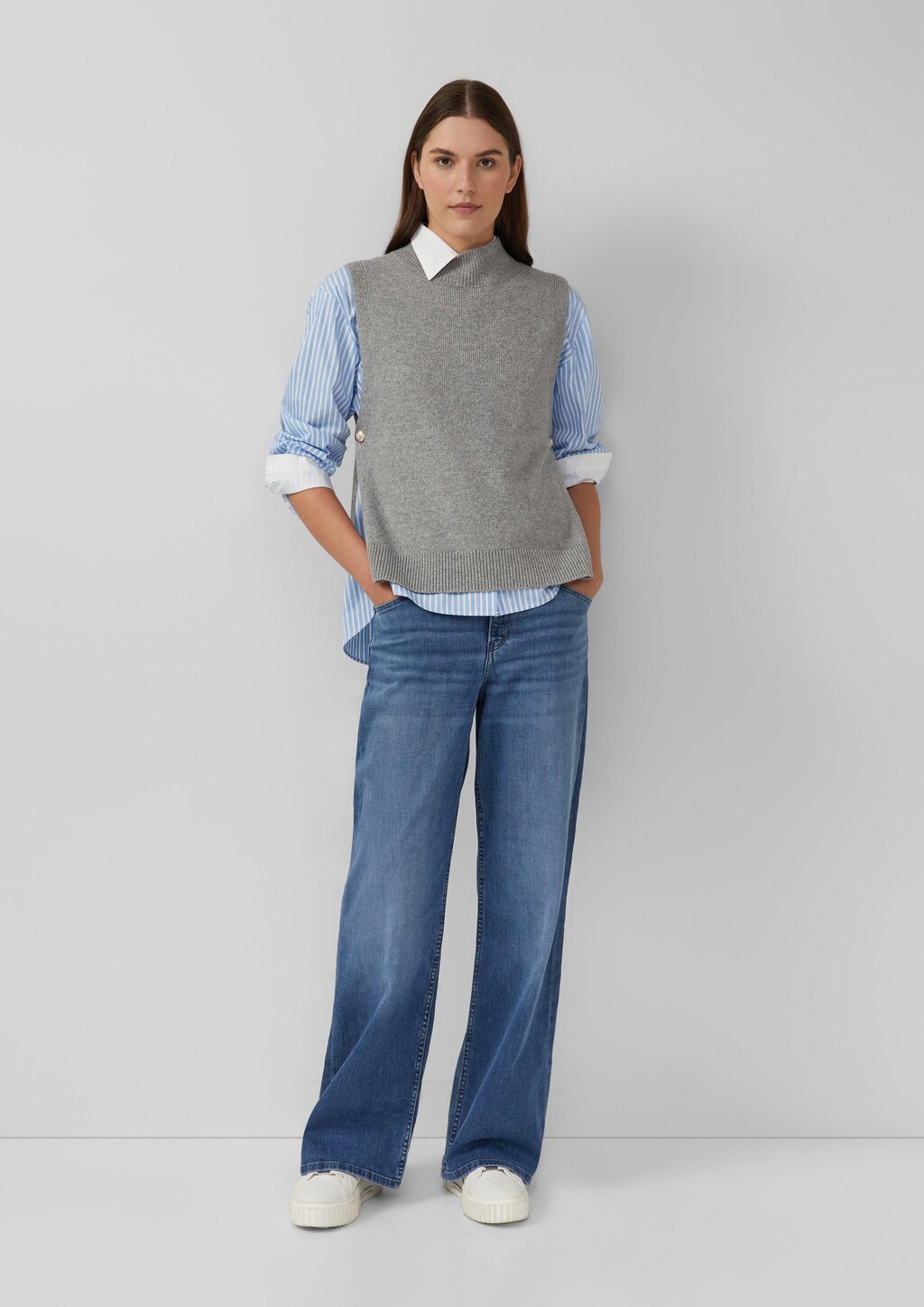 Weicher Strickpullunder mit Stehkragen