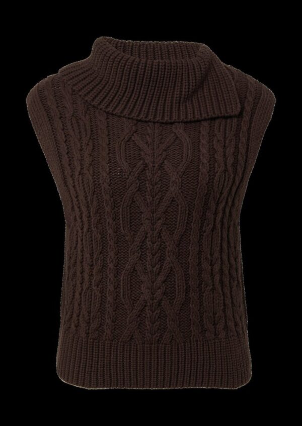 Strickpullunder mit Zopfmuster