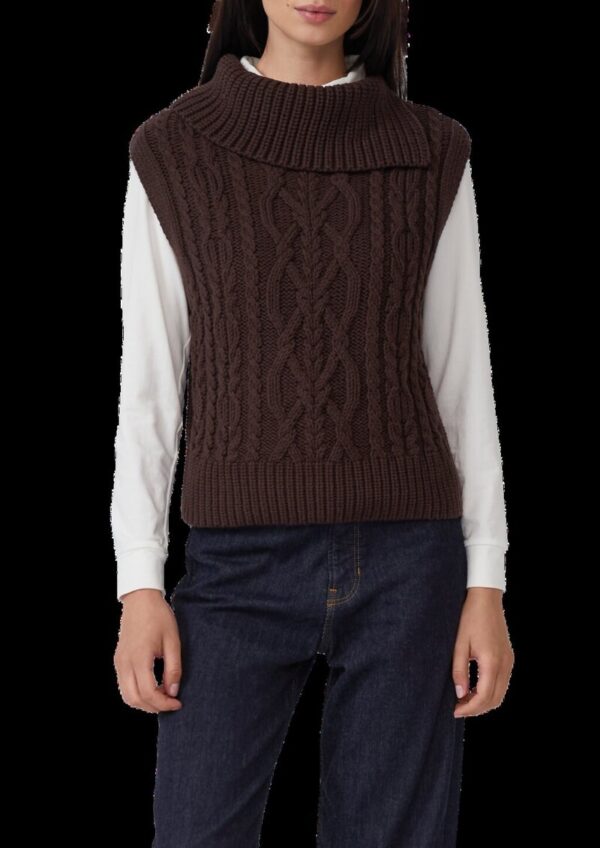 Strickpullunder mit Zopfmuster