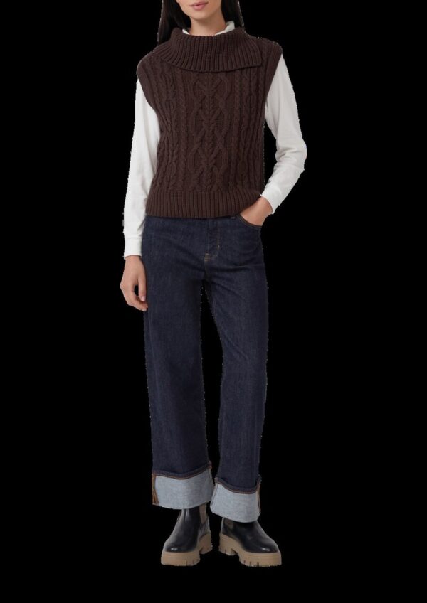 Strickpullunder mit Zopfmuster