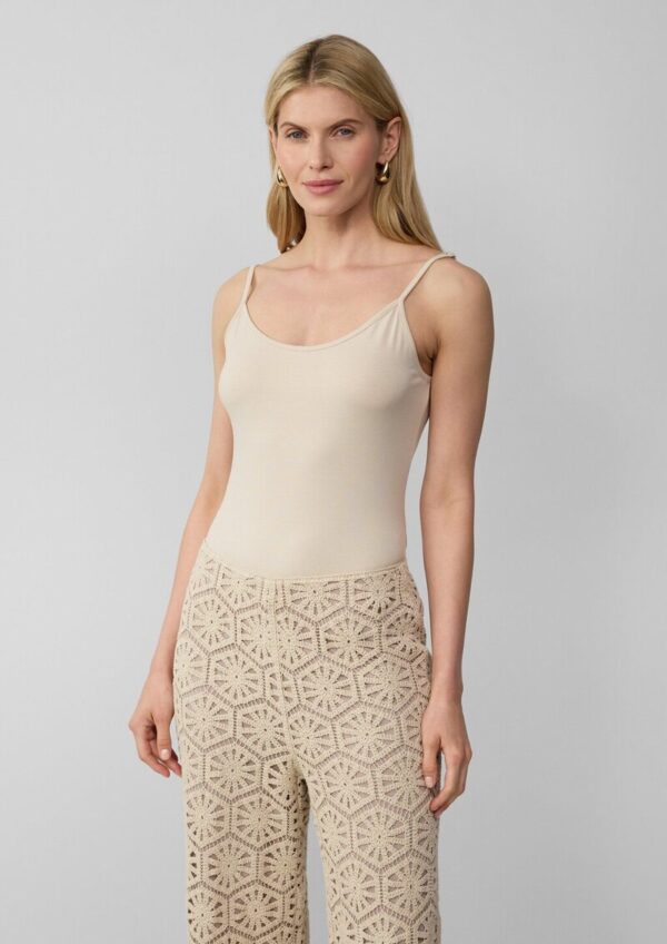 Slim-Fit-Top mit verstellbaren Spaghettiträgern