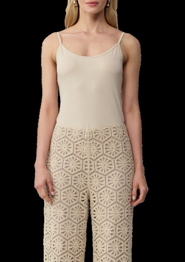 Slim-Fit-Top mit verstellbaren Spaghettiträgern