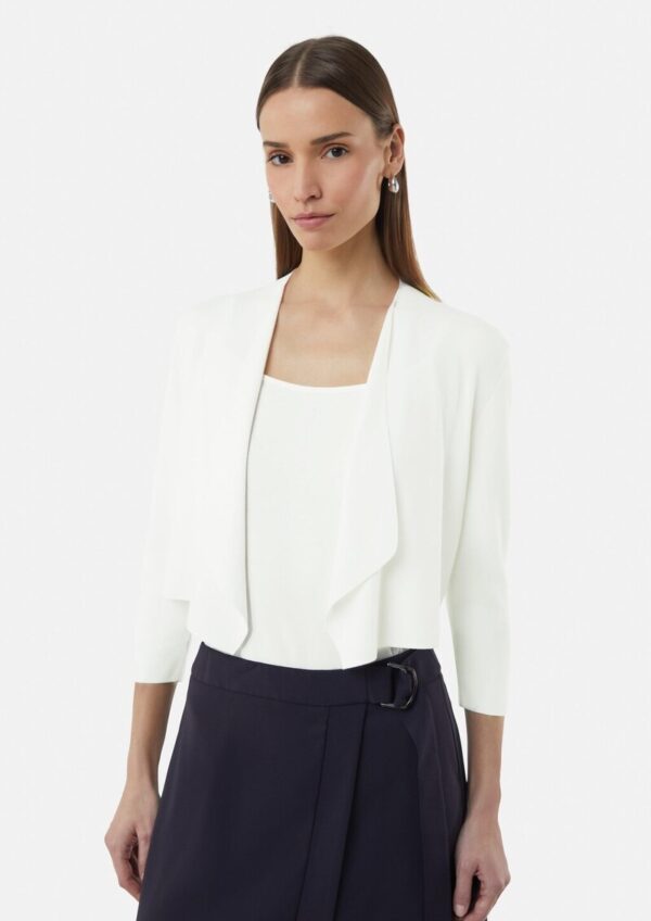 Feinstrickcardigan mit Ajour-Detail