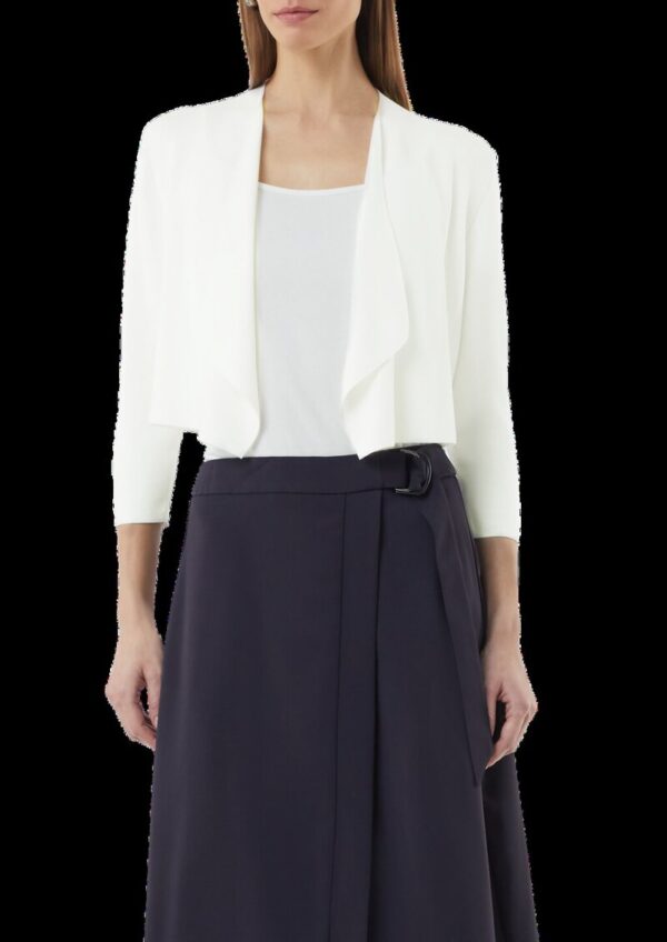 Feinstrickcardigan mit Ajour-Detail