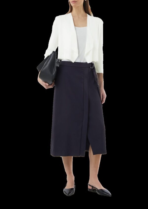 Feinstrickcardigan mit Ajour-Detail