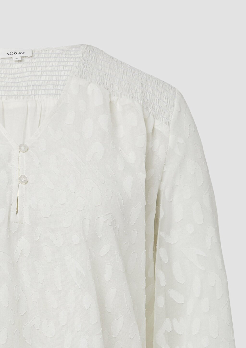 Bluse aus Struktur-Chiffon im Relaxed Fit