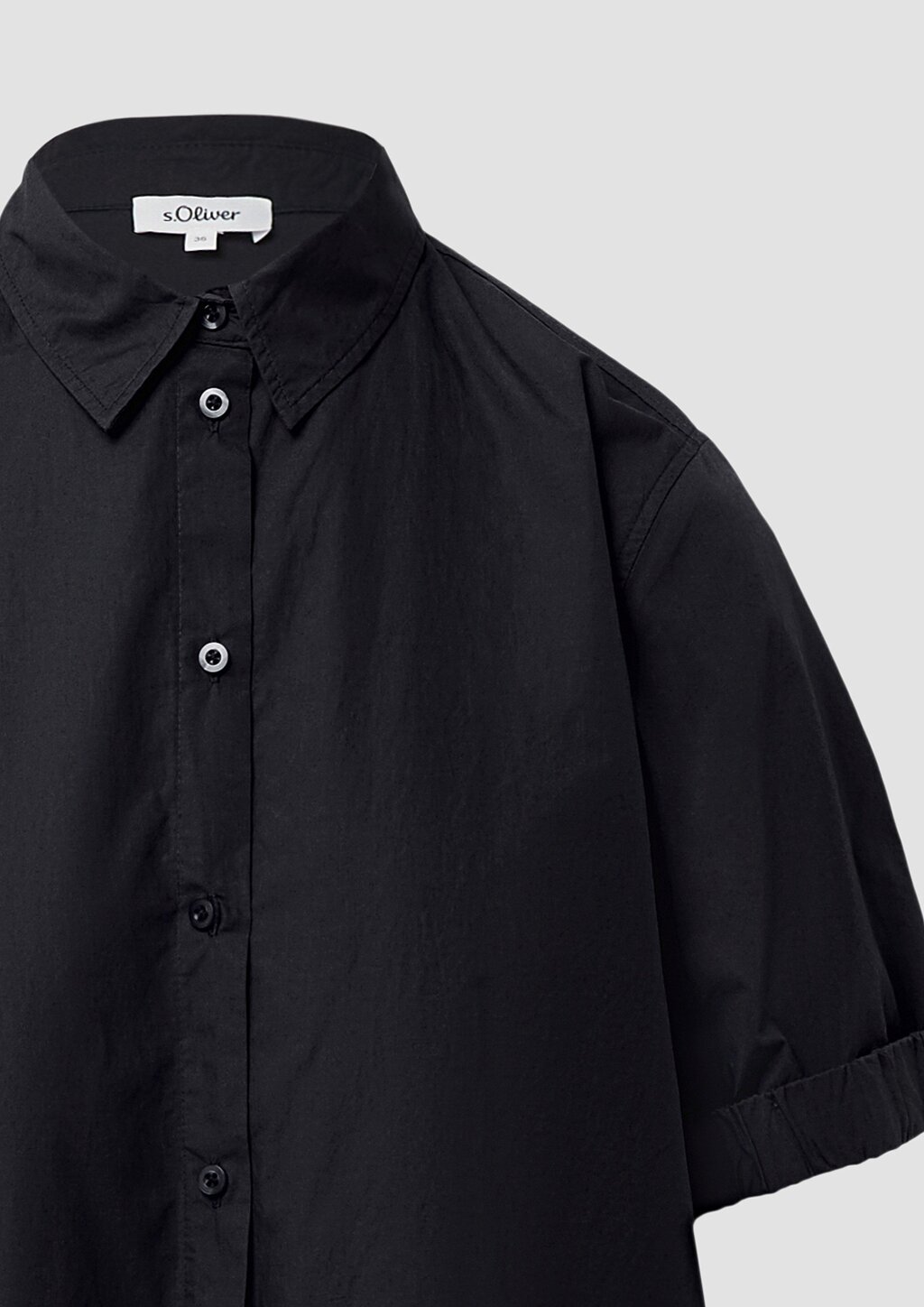 Oversized Blusenkleid mit Smok-Detail