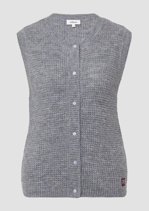 Strickweste aus Alpakamix