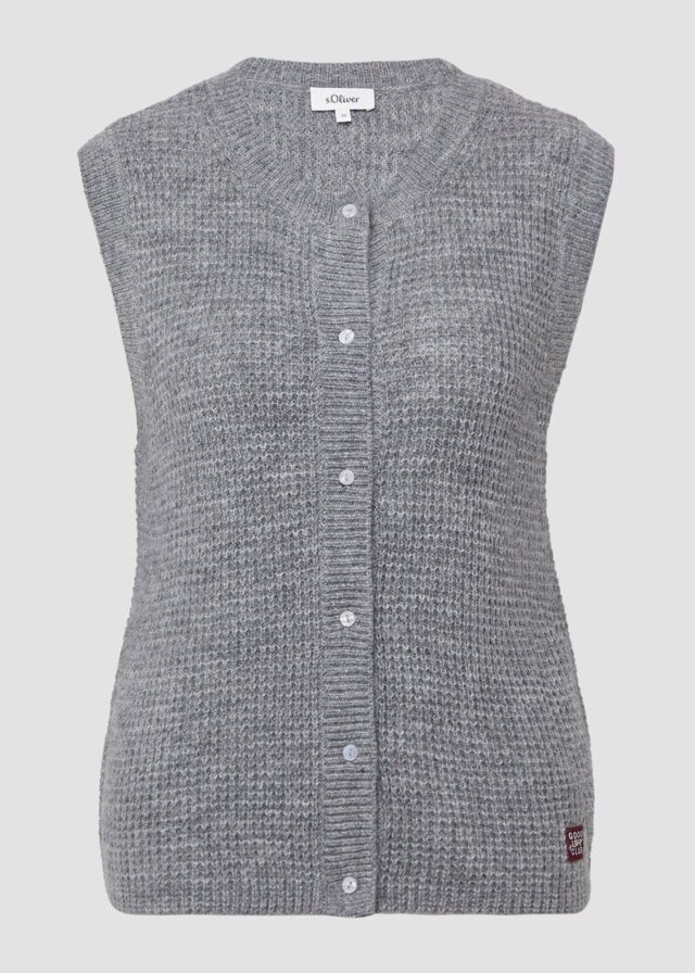 Strickweste aus Alpakamix