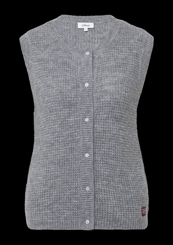 Strickweste aus Alpakamix