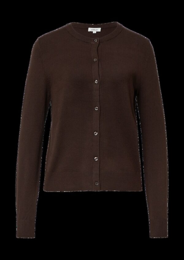 Feinstrick-Cardigan aus Viskosemix