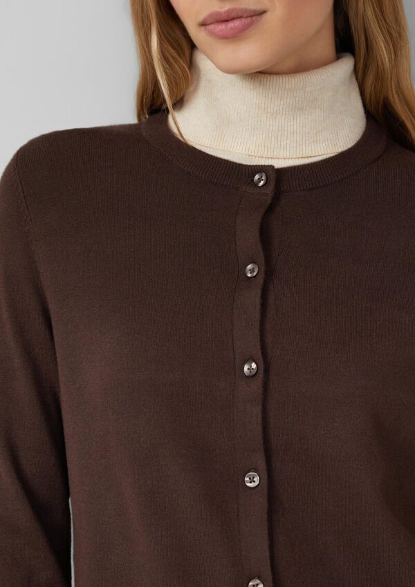 Feinstrick-Cardigan aus Viskosemix