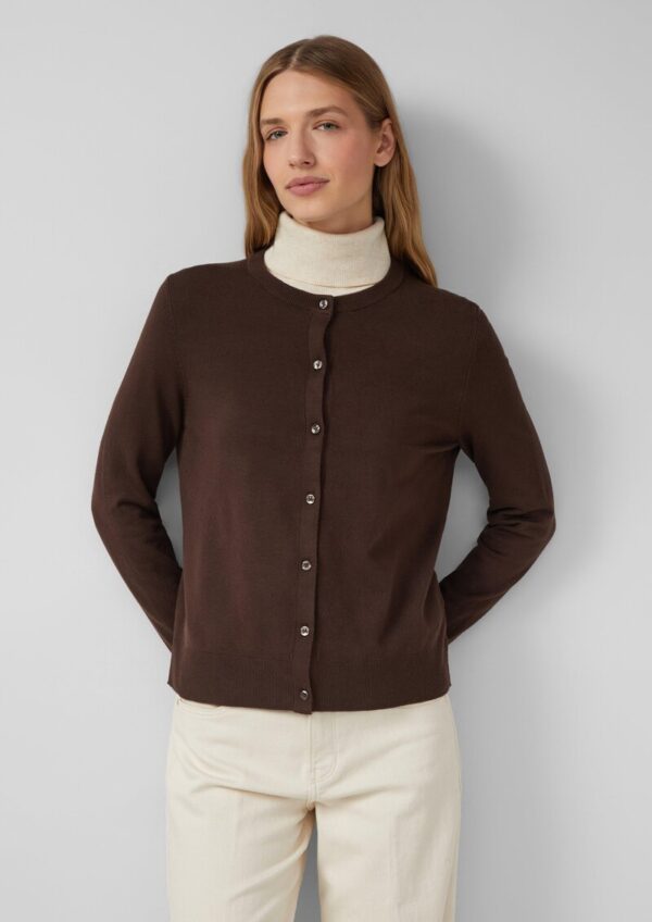 Feinstrick-Cardigan aus Viskosemix