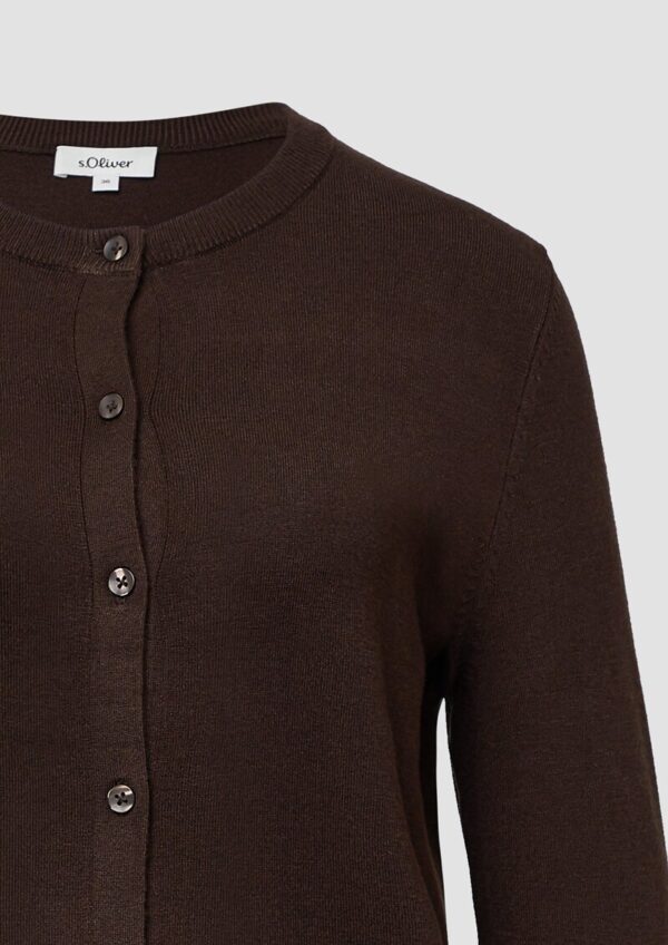 Feinstrick-Cardigan aus Viskosemix