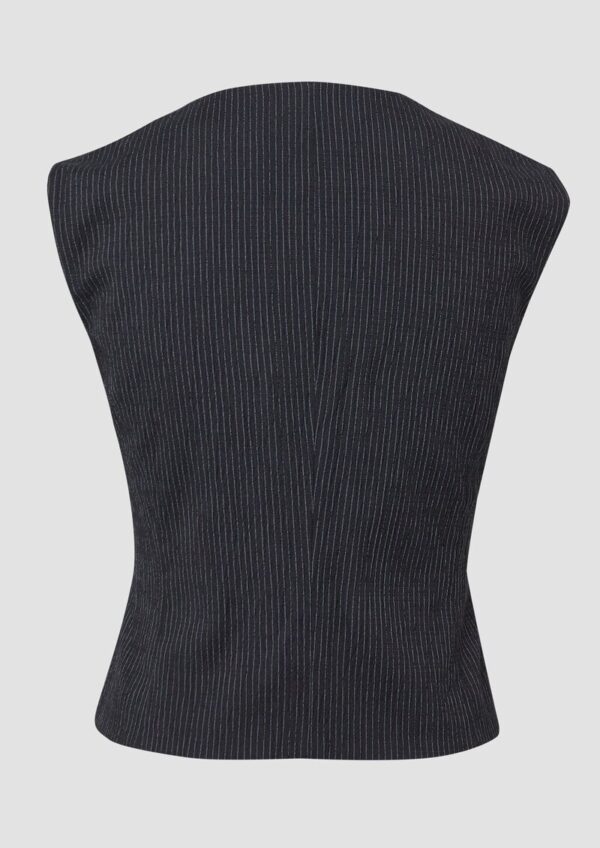 Taillierte Slim-Fit-Weste mit feinen Streifen