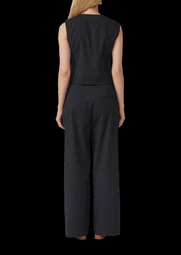 Taillierte Slim-Fit-Weste mit feinen Streifen