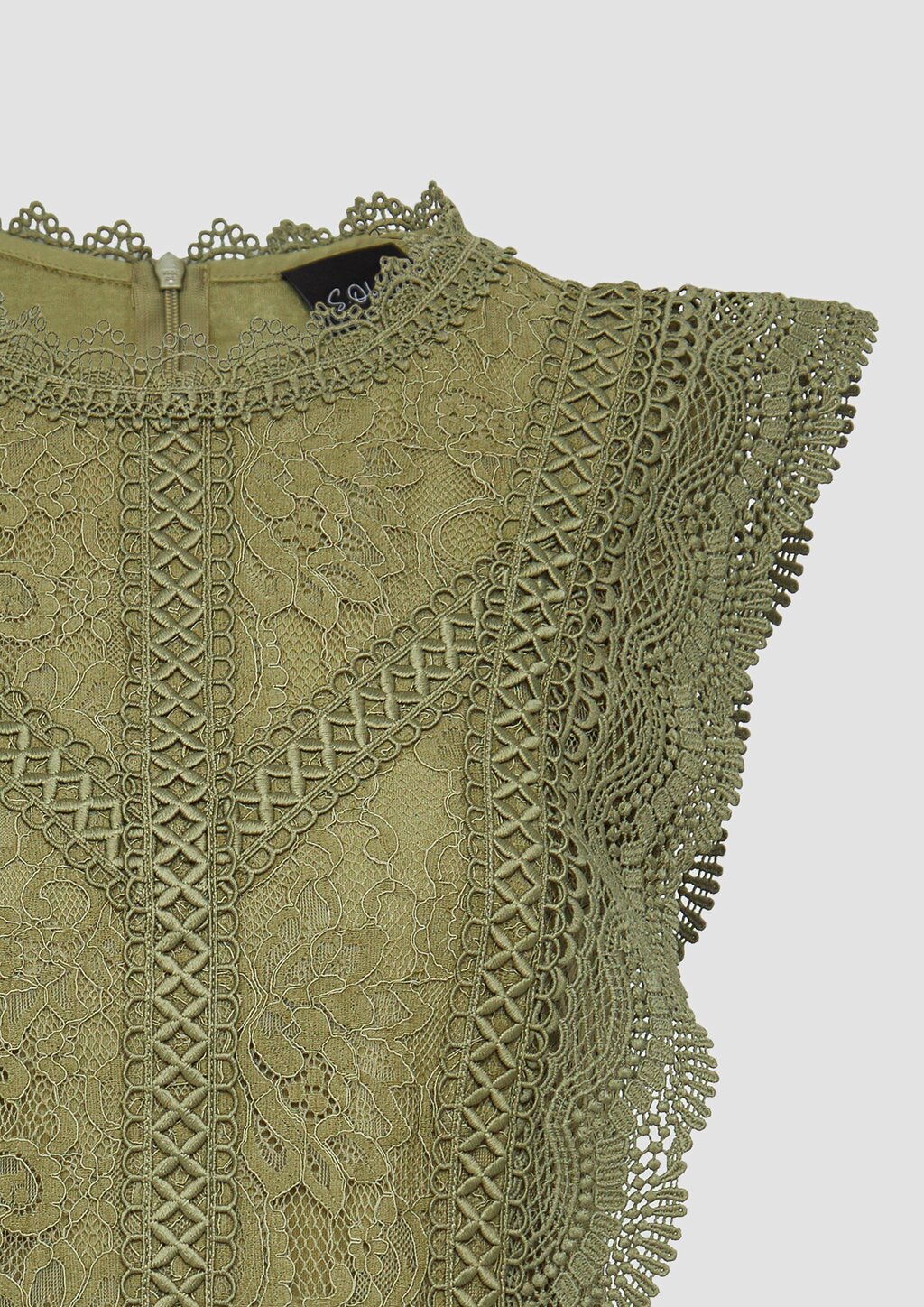 Ärmellose Bluse aus Spitze