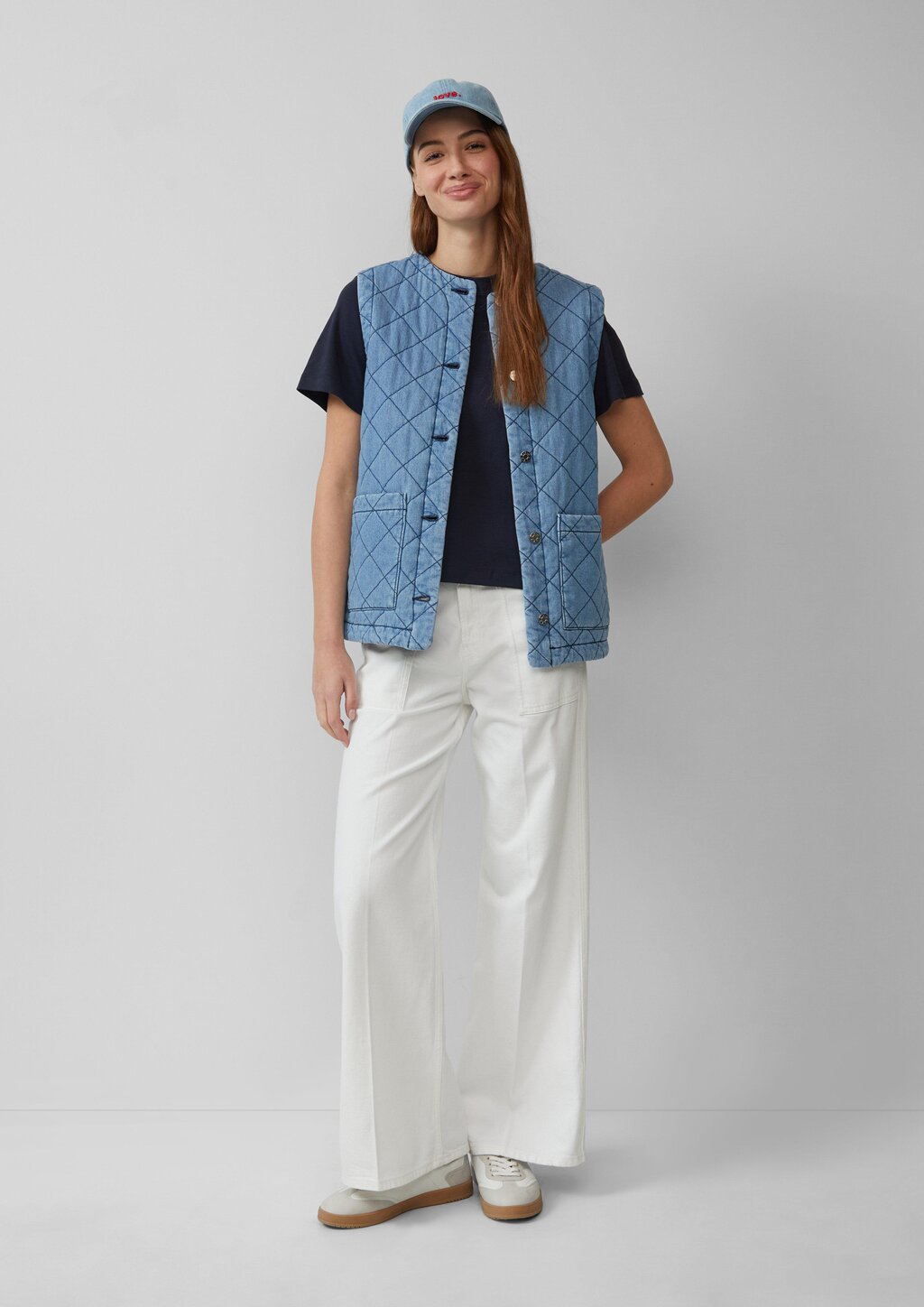 Verkürztes T-Shirt aus Interlockjersey