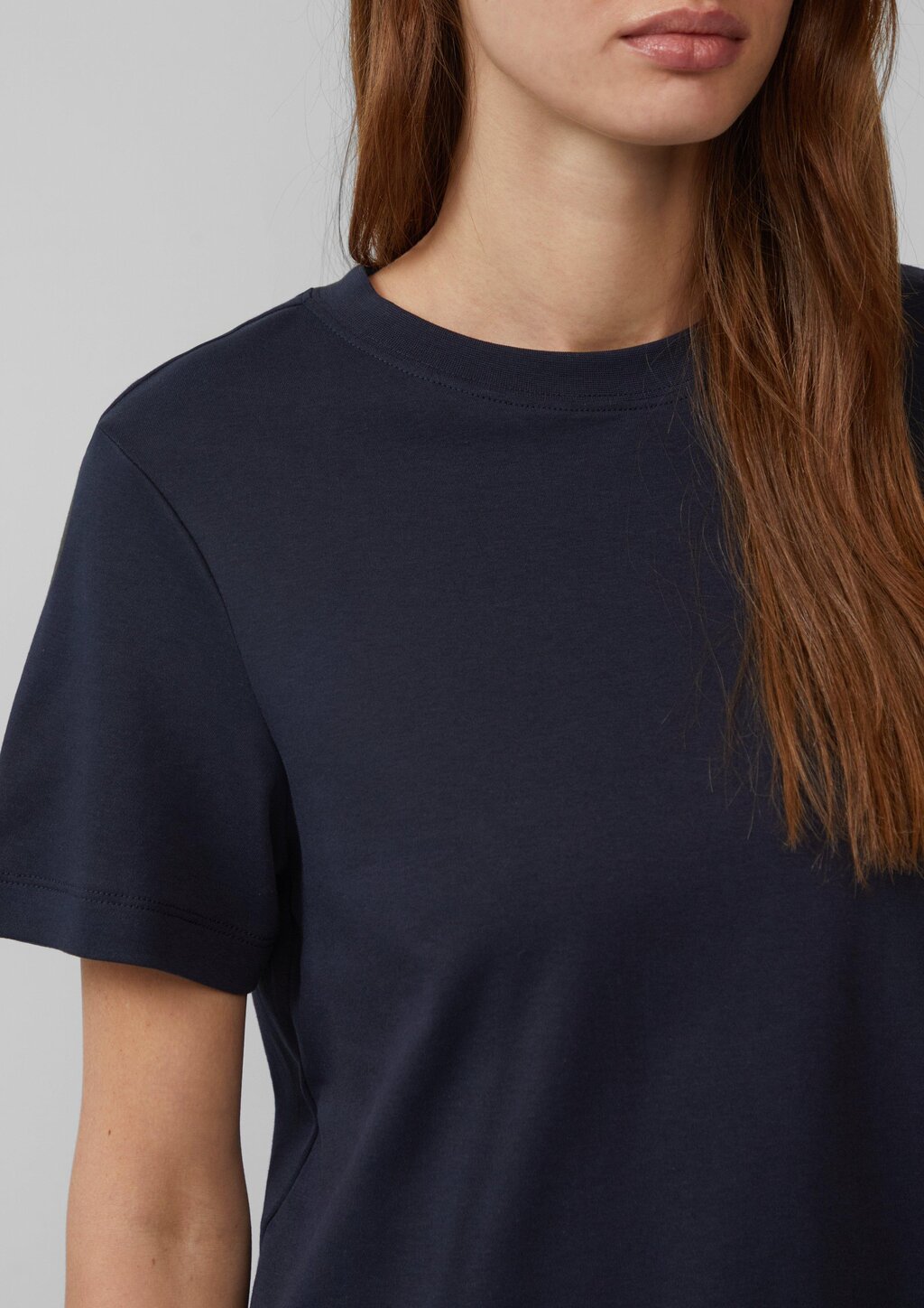 Verkürztes T-Shirt aus Interlockjersey